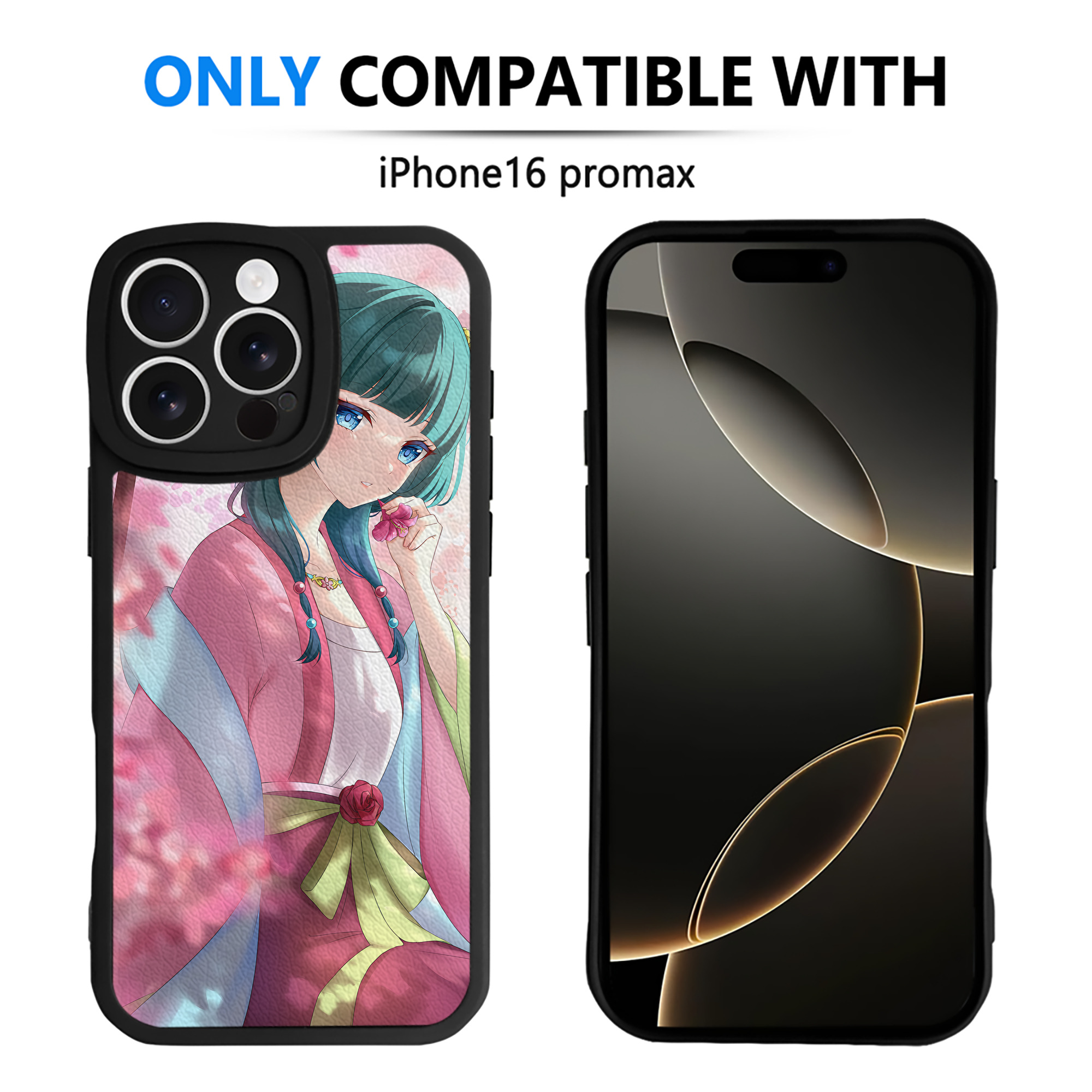 （画像用） 薬屋のひとりごと The Apothecary Diaries 【iPhone 16シリーズ対応】シリコンスマホケース（レザー調） 材質：シリコン